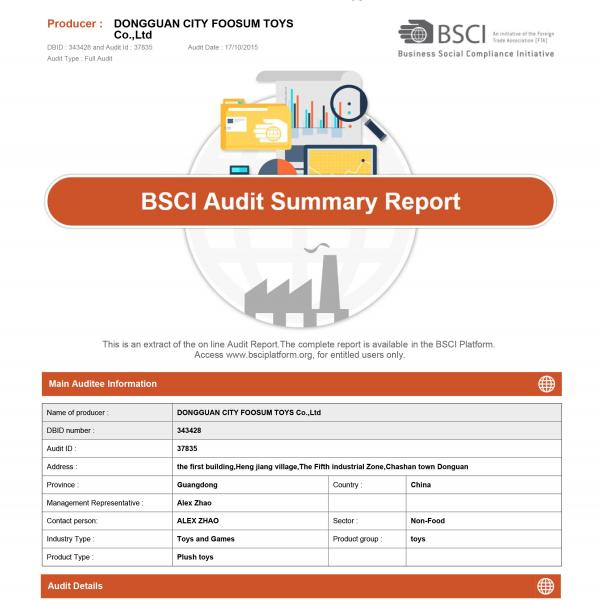 BSCI report
